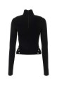 Black viscose blend top Black OFF WHITE (OWHF049F23KNI001)