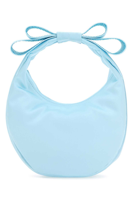 Невелика сумочка Cadeau з пастельно-блакитного атласу BLUE MACH&MACH (R24B0065CRP952) MACH & MACH