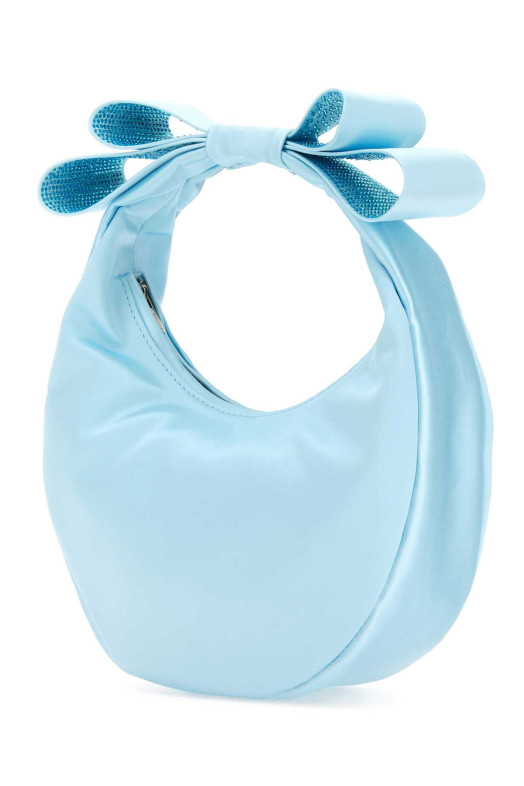 Невелика сумочка Cadeau з пастельно-блакитного атласу BLUE MACH&MACH (R24B0065CRP952) MACH & MACH