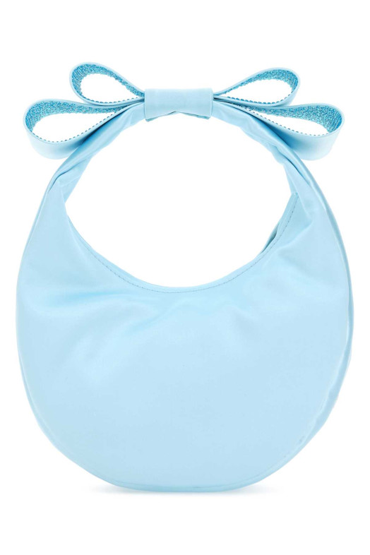 Невелика сумочка Cadeau з пастельно-блакитного атласу BLUE MACH&MACH (R24B0065CRP952) MACH & MACH