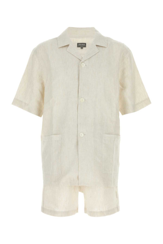 Embroidered linen pyjama ZEGNA (RAHP34A3PHSH01)