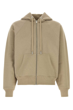 Beige cotton oversize sweatshirt AMI (USW759747)