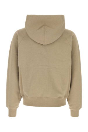 Beige cotton oversize sweatshirt AMI (USW759747)