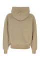 Бежевая хлопковая толстовка оверсайз AMI (USW759747) AMI PARIS