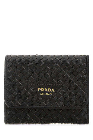 Черный кожаный кошелек PRADA (1MH0432BE1)