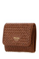 Кожаный кошелек цвета карамели PRADA (1MH0432BE1)