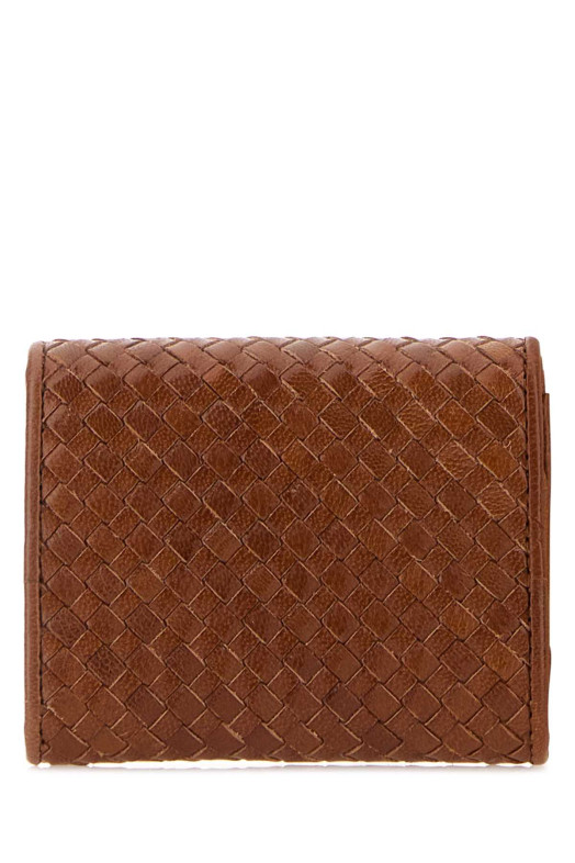 Кожаный кошелек цвета карамели PRADA (1MH0432BE1)