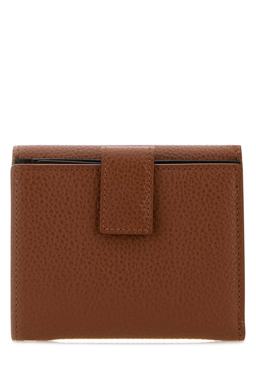 Шкіряний гаманець кольору карамелі SALVATORE FERRAGAMO (220961785779)