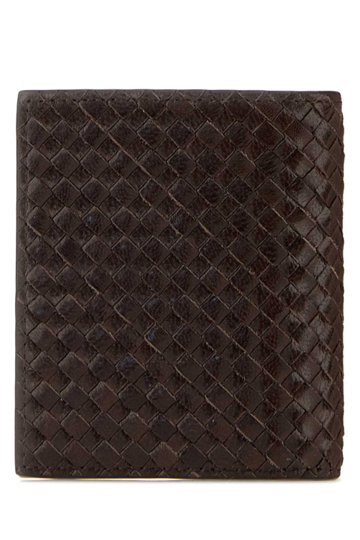 Коричневий шкіряний гаманець PRADA (2MO0042BE1)