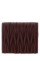 Burgundy leather wallet MIU MIU (5MH058AFPP)