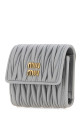 Pastel light blue leather wallet MIU MIU (5MH058AFPP)