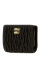 Black leather wallet Black MIU MIU (5ML075AFPP)