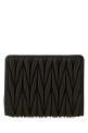 Black leather wallet Black MIU MIU (5ML075AFPP)
