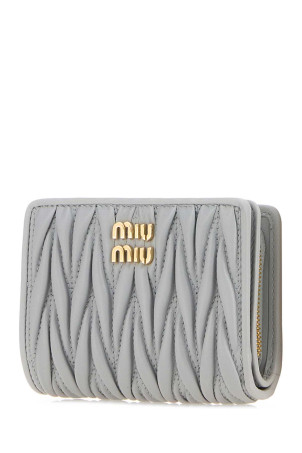 Pastel blue leather wallet MIU MIU (5ML075AFPP)