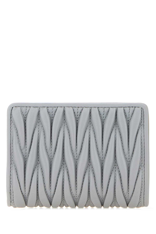 Pastel blue leather wallet MIU MIU (5ML075AFPP)