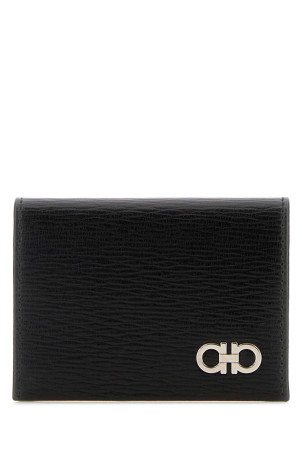 Black leather card holder SALVATORE FERRAGAMO (66A062685949)