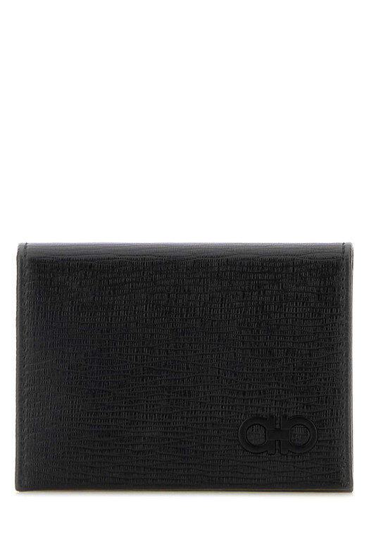 Чорний шкіряний карткотримач SALVATORE FERRAGAMO (66A062733302)