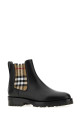 Чорні шкіряні ботильйони Black BURBERRY (8042363)