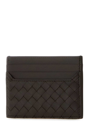 Dark brown leather card holder BOTTEGA VENETA (817397V4LQ1)