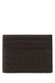 Темно-коричневий шкіряний картхолдер BOTTEGA VENETA (817397V4LQ1)
