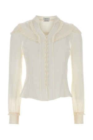 Біла шифонова сорочка ALEXANDER MCQUEEN (865417QBADS)