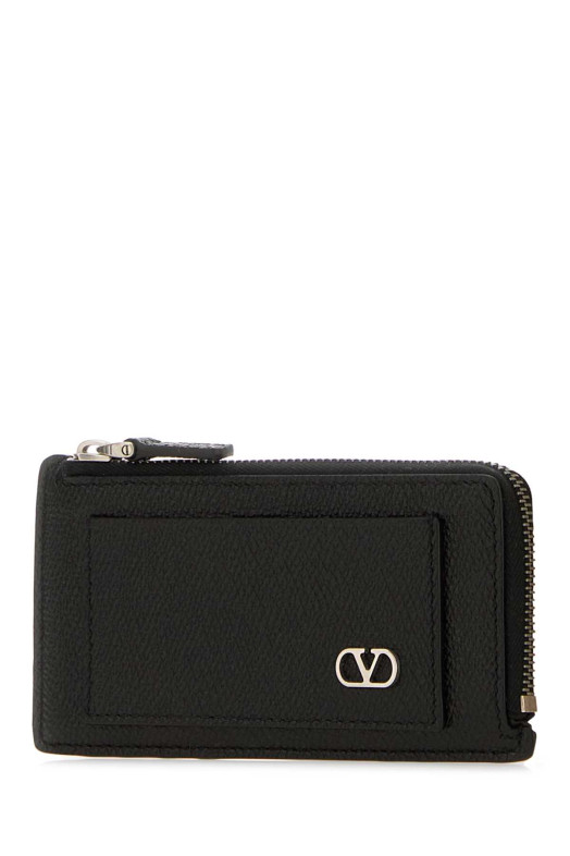 Black leather card holder Black VALENTINO GARAVANI (9Y2P0AN6UAG)