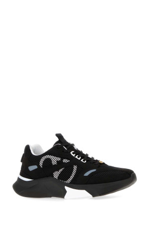 Black suede and mesh Demivee sneakers VALENTINO GARAVANI (9Y2S0N88QAP)