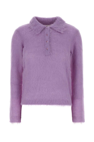 Lilac wool blend polo shirt Multicolor CHLOE (CH26AMP16720)