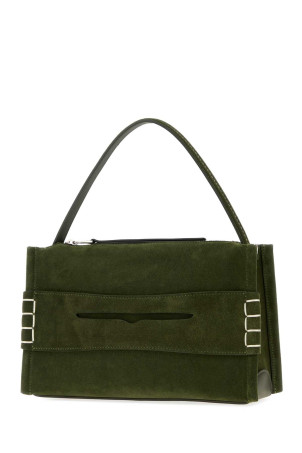 Bottle green suede Loafers handbag JW ANDERSON (HB0716LA0364)