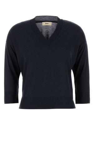 Midnight blue lyocell blend t-shirt HERNO (JV000015D52056)