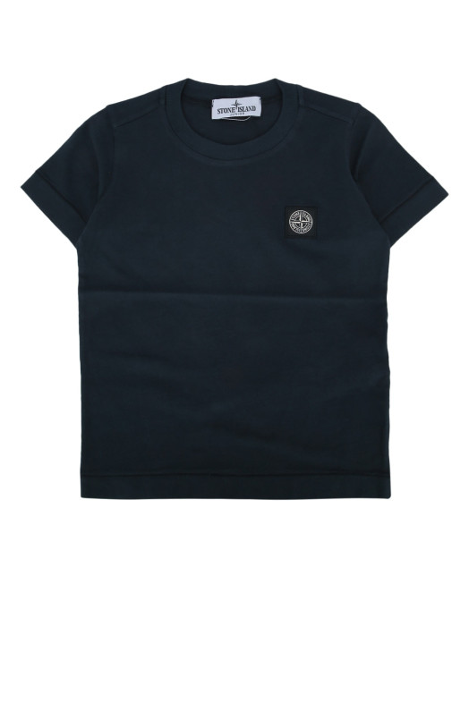 Футболка з коротким рукавом чорного кольору STONE ISLAND KIDS (L1S162100002S0047) STONE ISLAND JUNIOR
