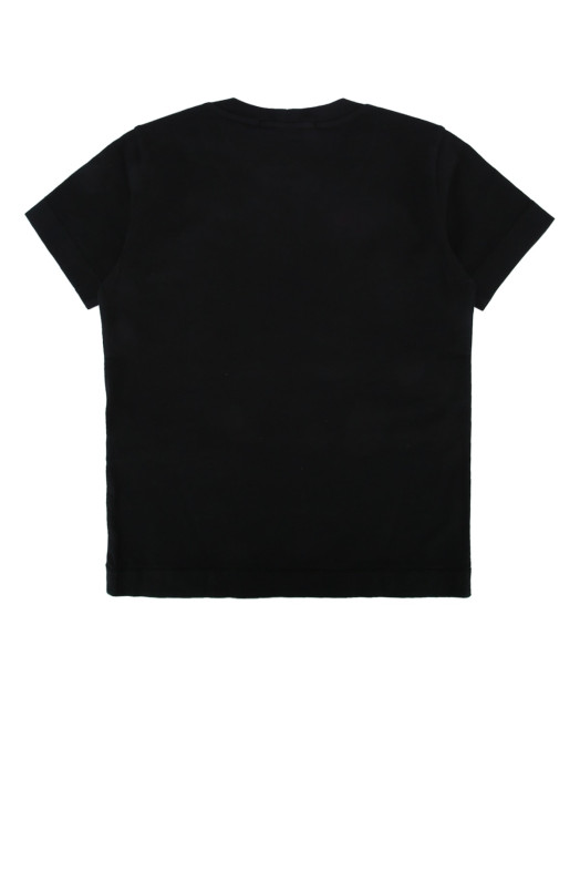 Футболка з коротким рукавом чорного кольору STONE ISLAND KIDS (L1S162100002S0047) STONE ISLAND JUNIOR