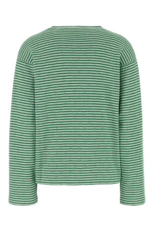 Embroidered cotton blend oversize t-shirt MIU MIU (MML06QSOOO195I)