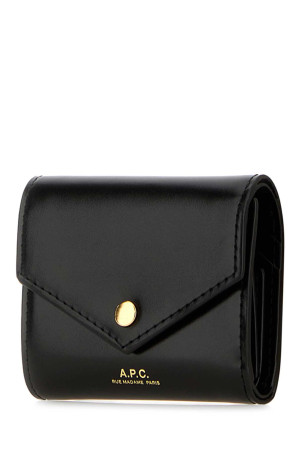 Black leather Envelope coin purse Black A.P.C. (PXBMWF63673)