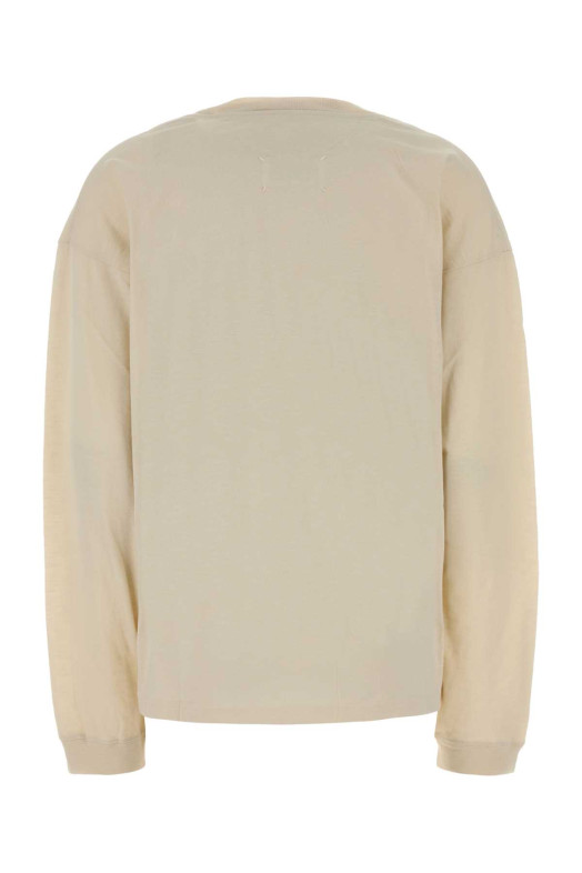 Футболка з бавовни кольору «пісок», чорна, MAISON MARGIELA (S51GC0556M20162)