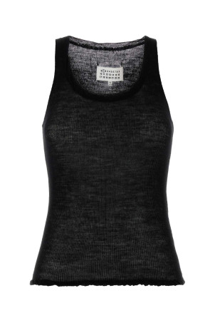 Black knit tank top MAISON MARGIELA (S51NL0061M13308)