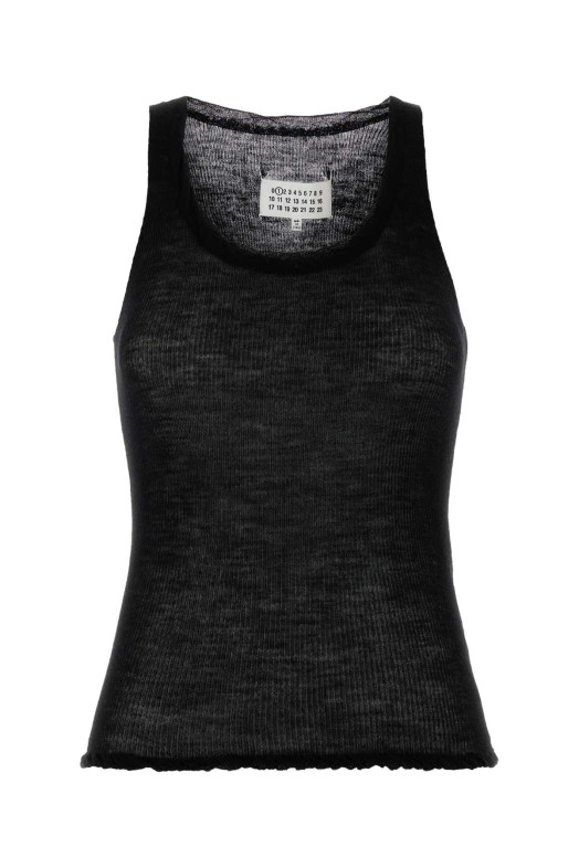 Чорна трикотажна майка MAISON MARGIELA (S51NL0061M13308)