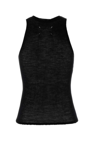 Black knit tank top MAISON MARGIELA (S51NL0061M13308)
