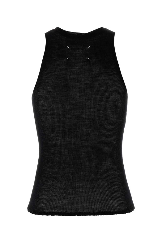 Чорна трикотажна майка MAISON MARGIELA (S51NL0061M13308)