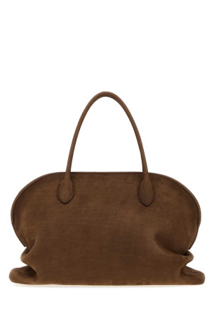 Chocolate leather Agnes 15 shopping bag THE ROW (W2201L662)