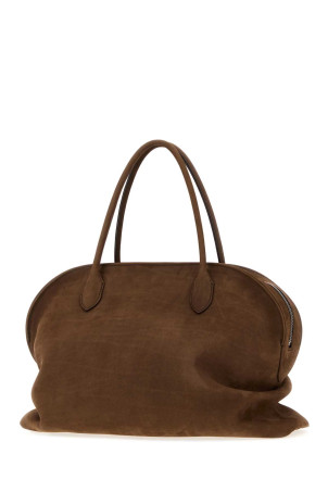Chocolate leather Agnes 15 shopping bag THE ROW (W2201L662)