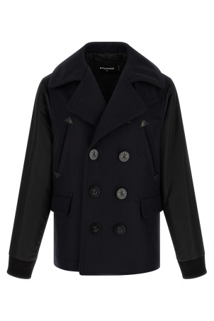 'Hybrid Peacoat' coat Blue