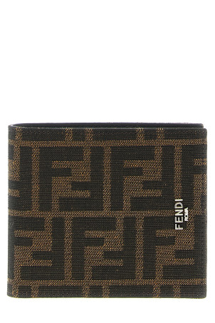 'FF' wallet Brown