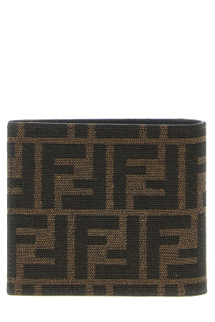 'FF' wallet Brown