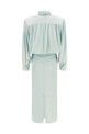 'Ruched Long' dress BLUE