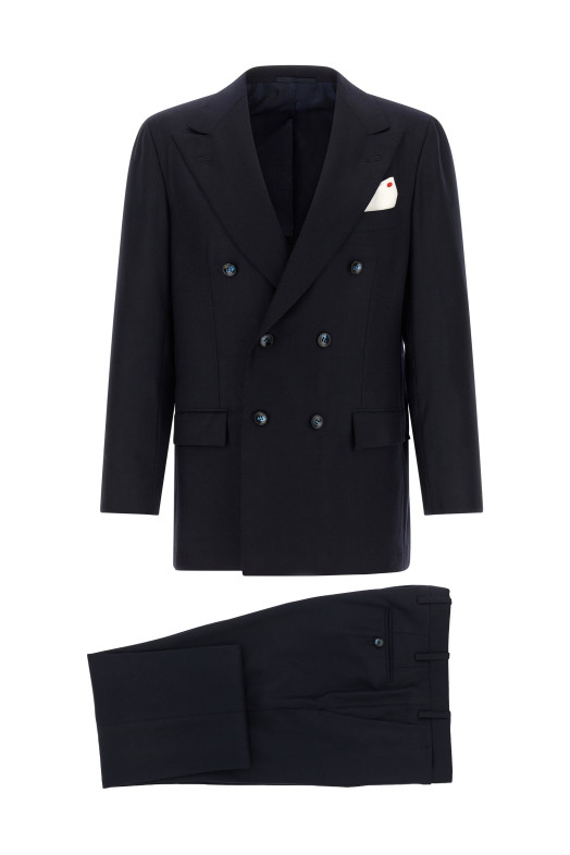 Virgin wool and cashmere dress Blue