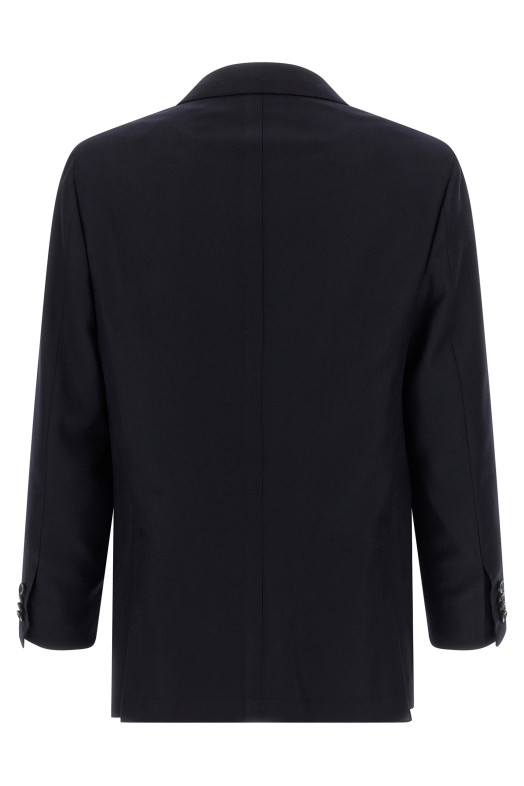 Virgin wool and cashmere dress Blue