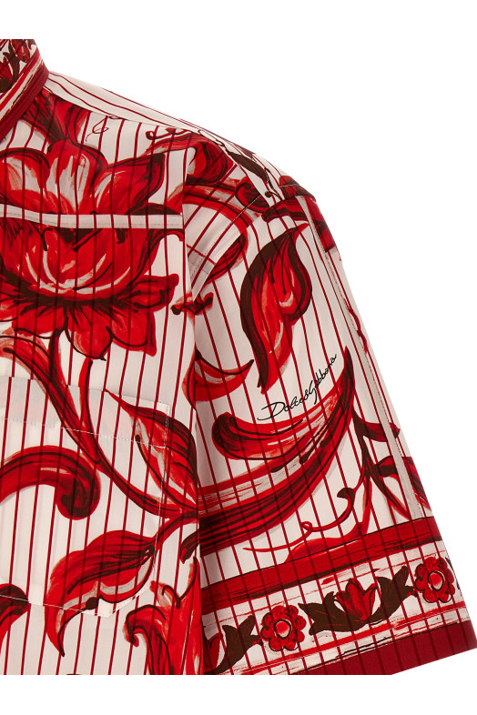'Maiolica' shirt Red