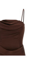 'Corsage Long' dress Brown