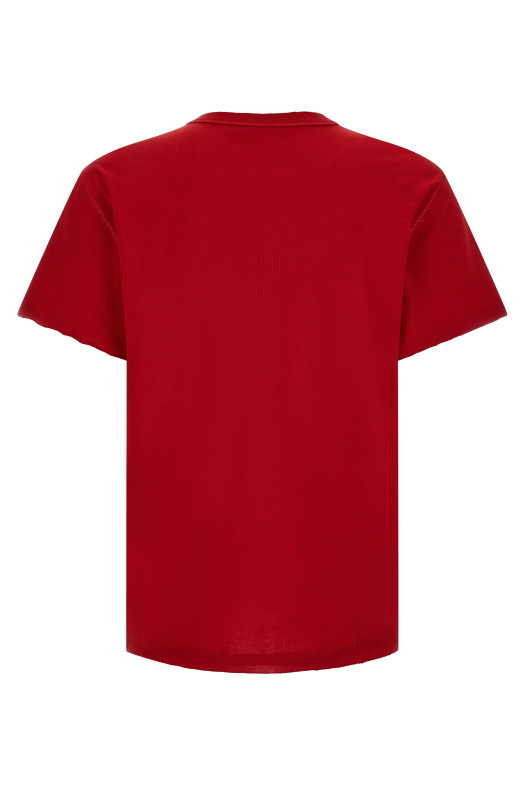 Футболка с вставками в тон, красная DOLCE & GABBANA G8TQ8ZG7QNNR2254